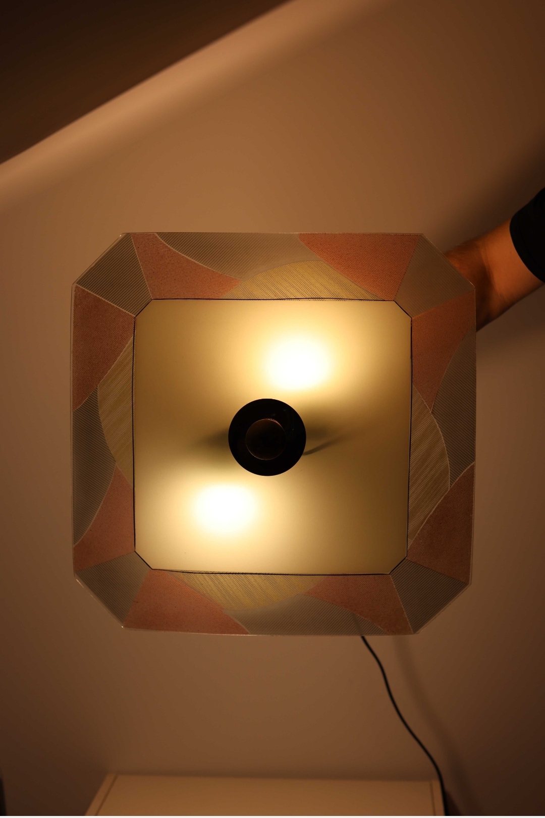 Lampa sufitowa parasolka, lata 60 Niemcy - obrazek 9