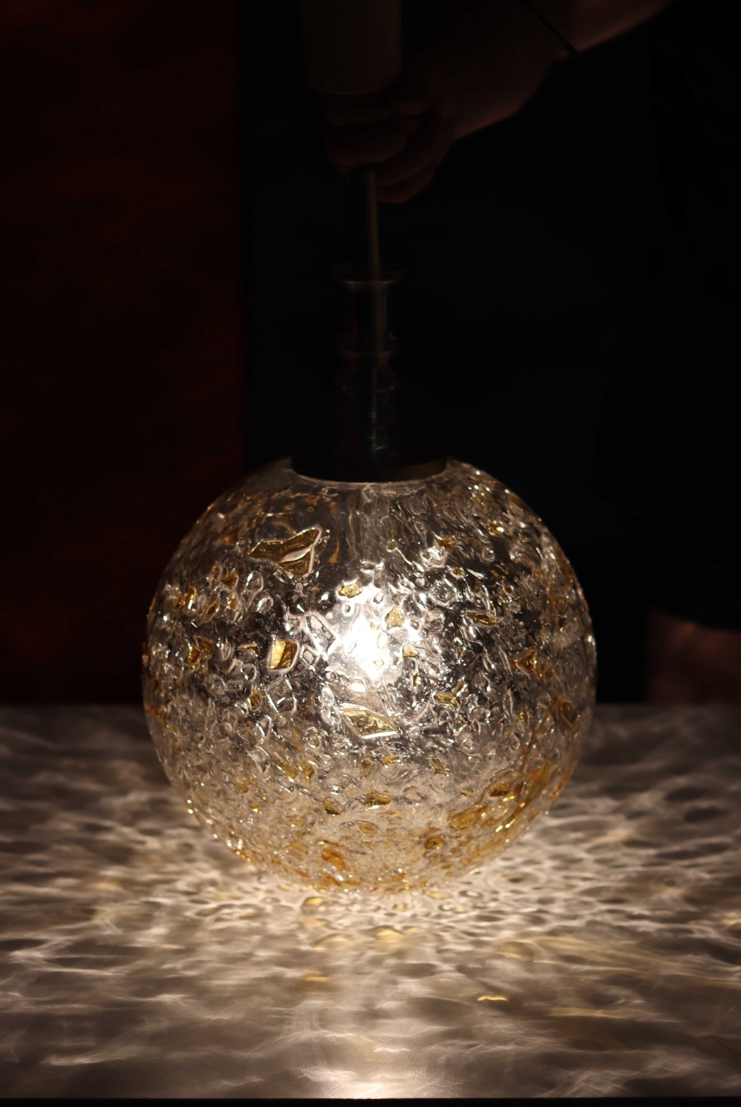 Lampa wisząca kula Doria, Niemcy, lata 60 - obrazek 8