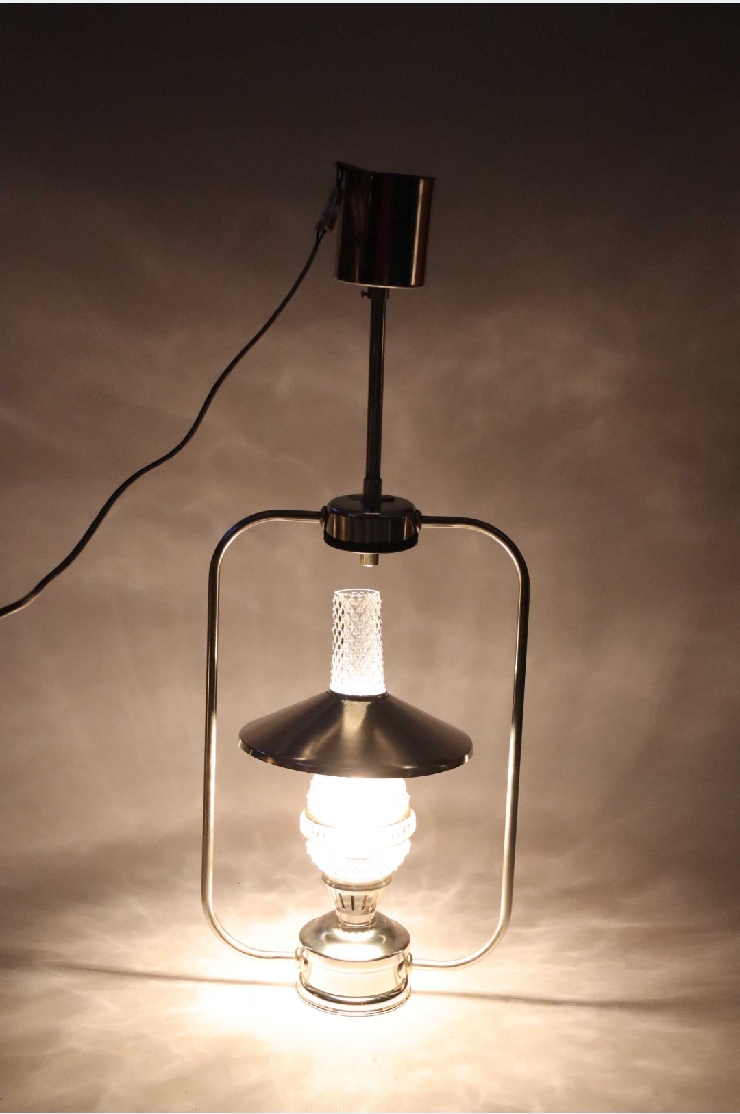 Sufitowa lampa Elektrofem Węgry lata 70 - obrazek 5
