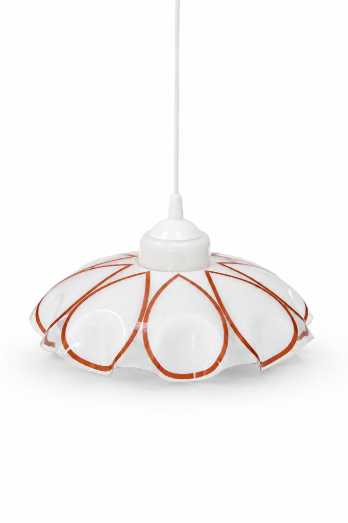 Lampa wisząca z dwoma kloszami
