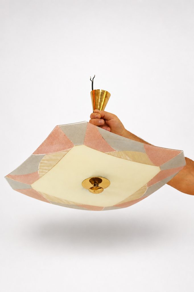 Lampa sufitowa parasolka, lata 60 Niemcy