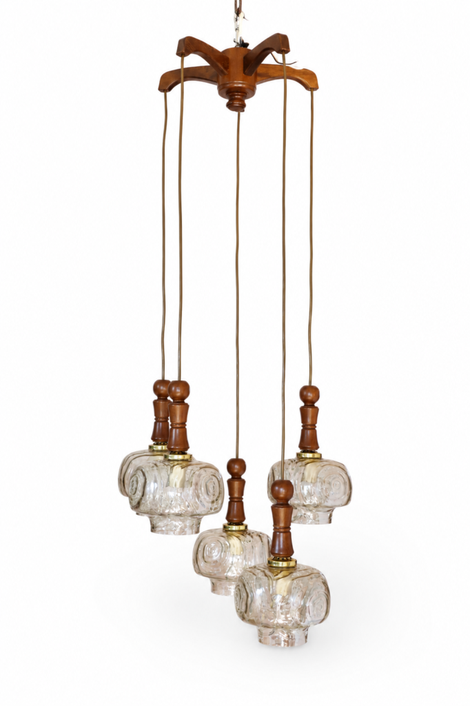 Lampa wisząca kaskadowa vintage KAA Leuchten
