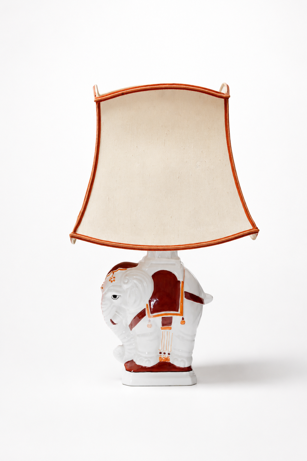 Lampa stołowa Feese ze słoniem, lata 70
