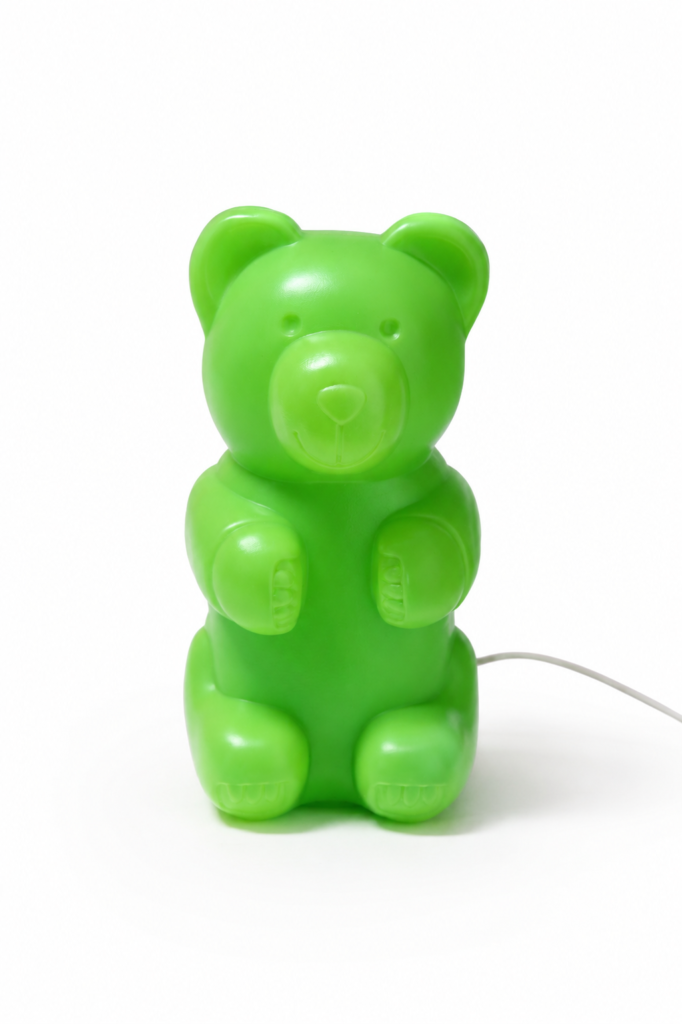 Zielony Miś Haribo lampka Messow