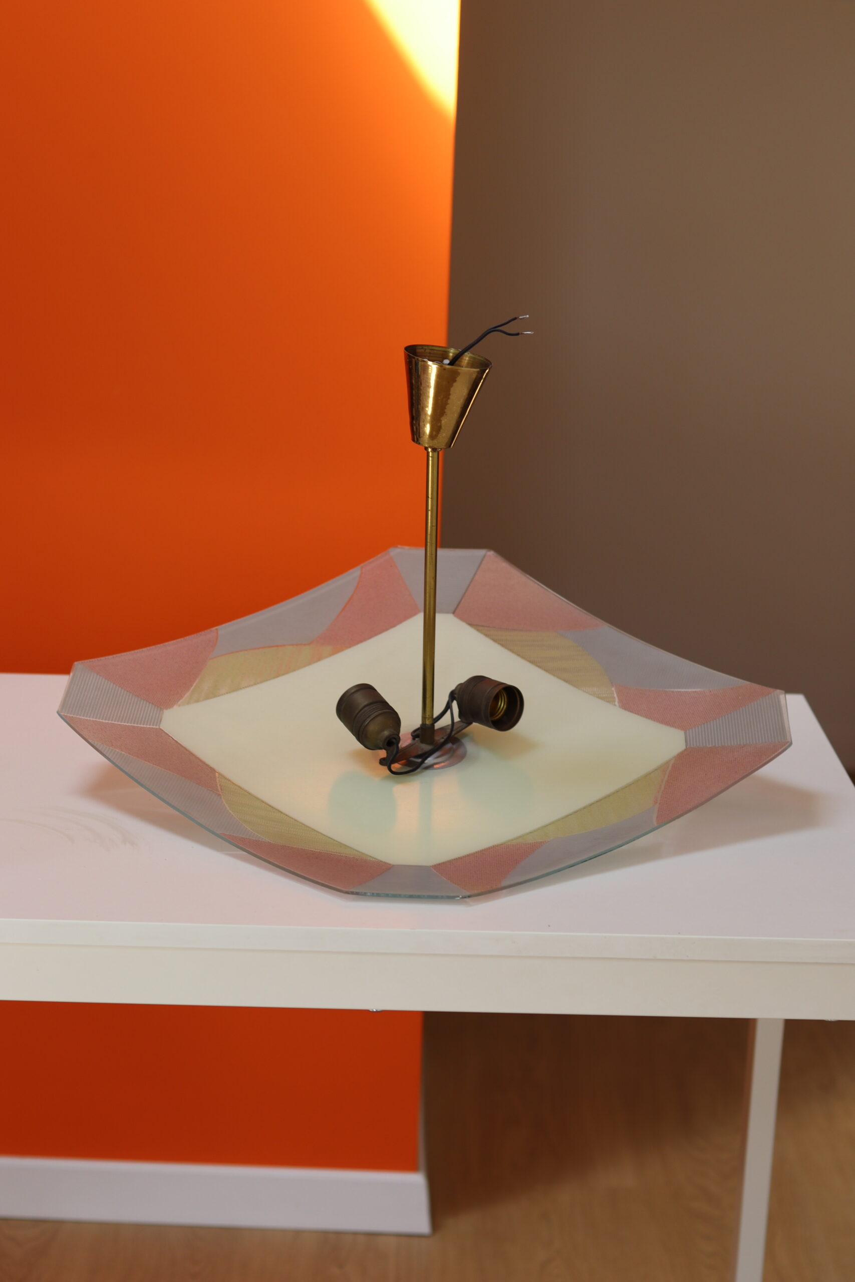Lampa sufitowa parasolka, lata 60 Niemcy - obrazek 3