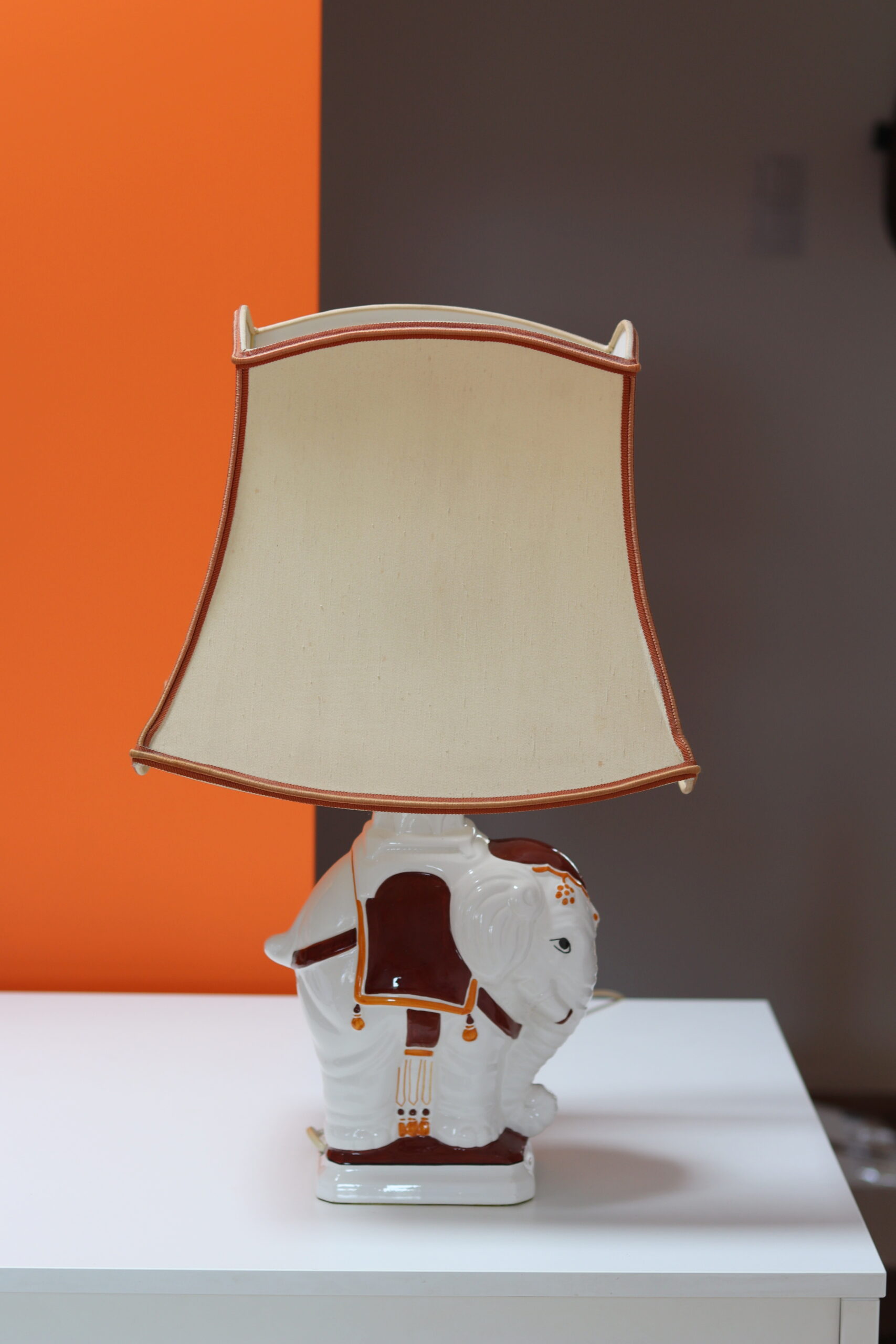 Lampa stołowa Feese ze słoniem, lata 70 - obrazek 8