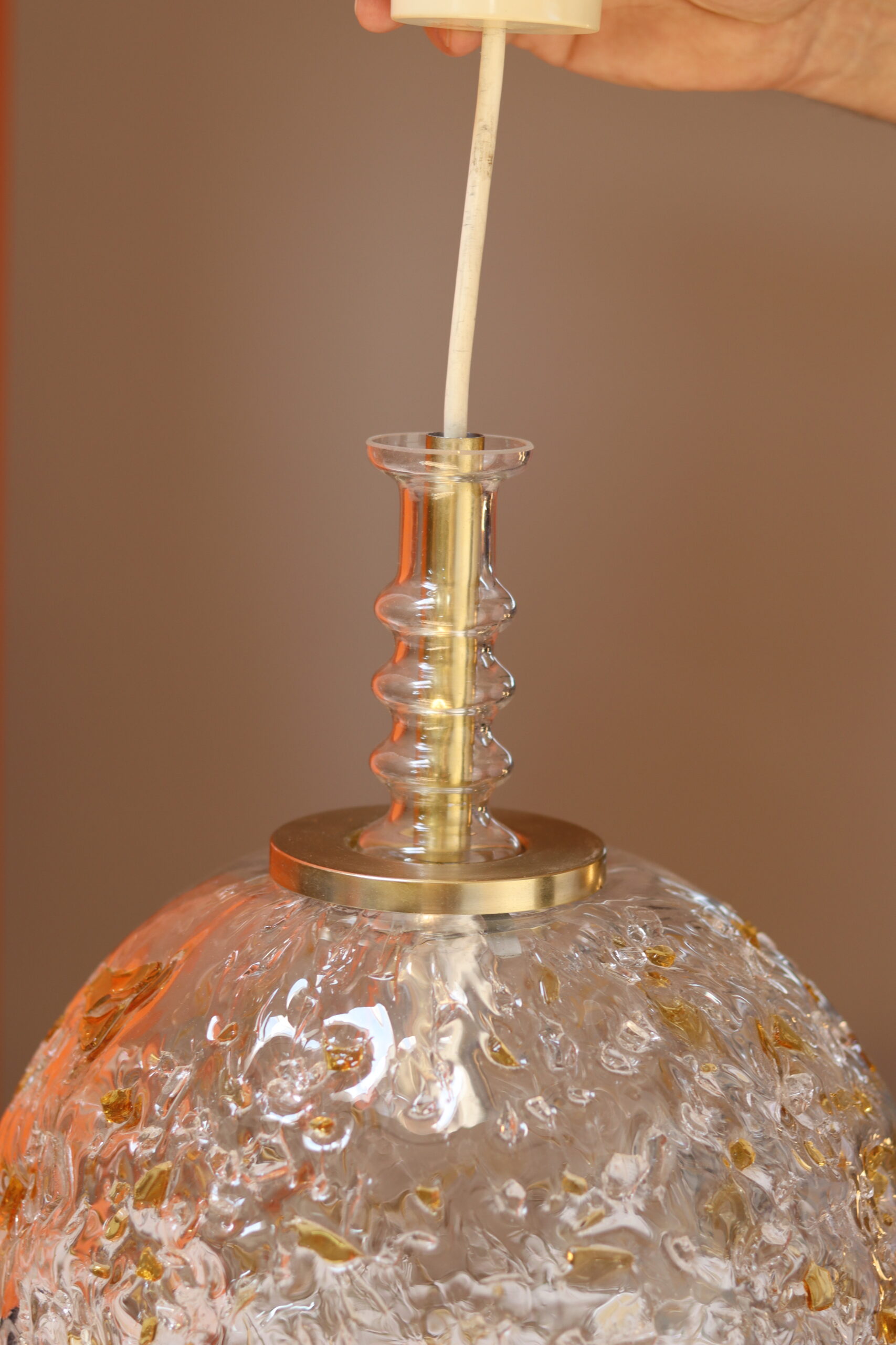 Lampa wisząca kula Doria, Niemcy, lata 60 - obrazek 2