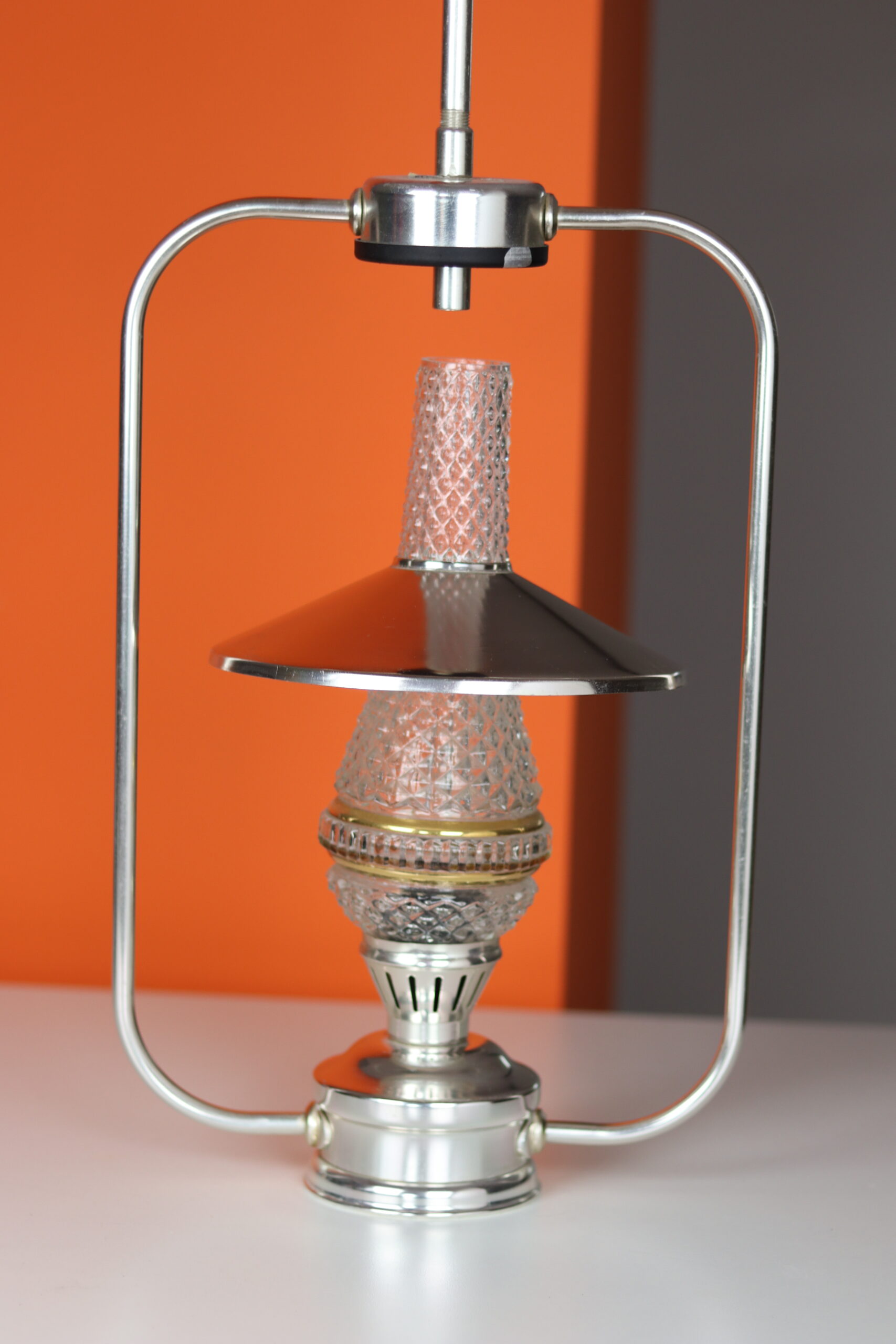 Sufitowa lampa Elektrofem Węgry lata 70 - obrazek 2