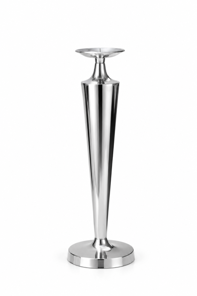 Aluminiowy świecznik lata 80