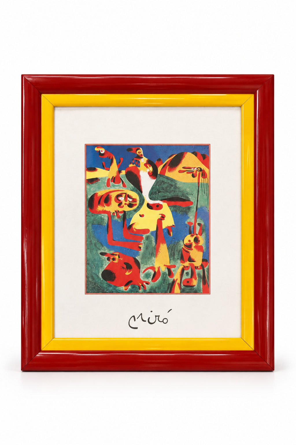 Oprawiona abstrakcja Joan Miró