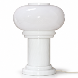 Szklana lampa Grzybek WSB, lata 70 Niemcy