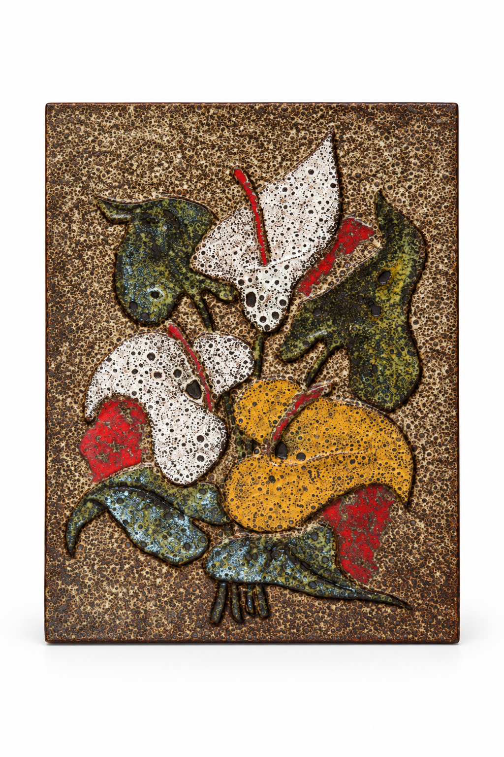 Ceramiczny kafel ścienny lata 60/70