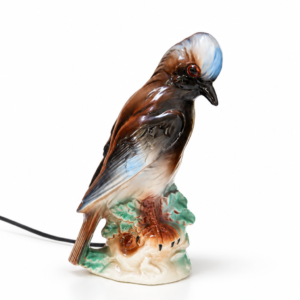 Porcelanowa lampka Dzięcioł lata 60