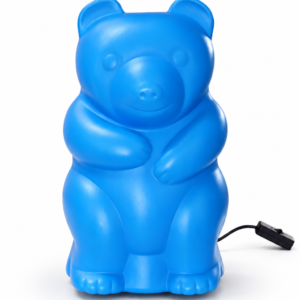 Niebieski Miś Haribo lampka lata 80