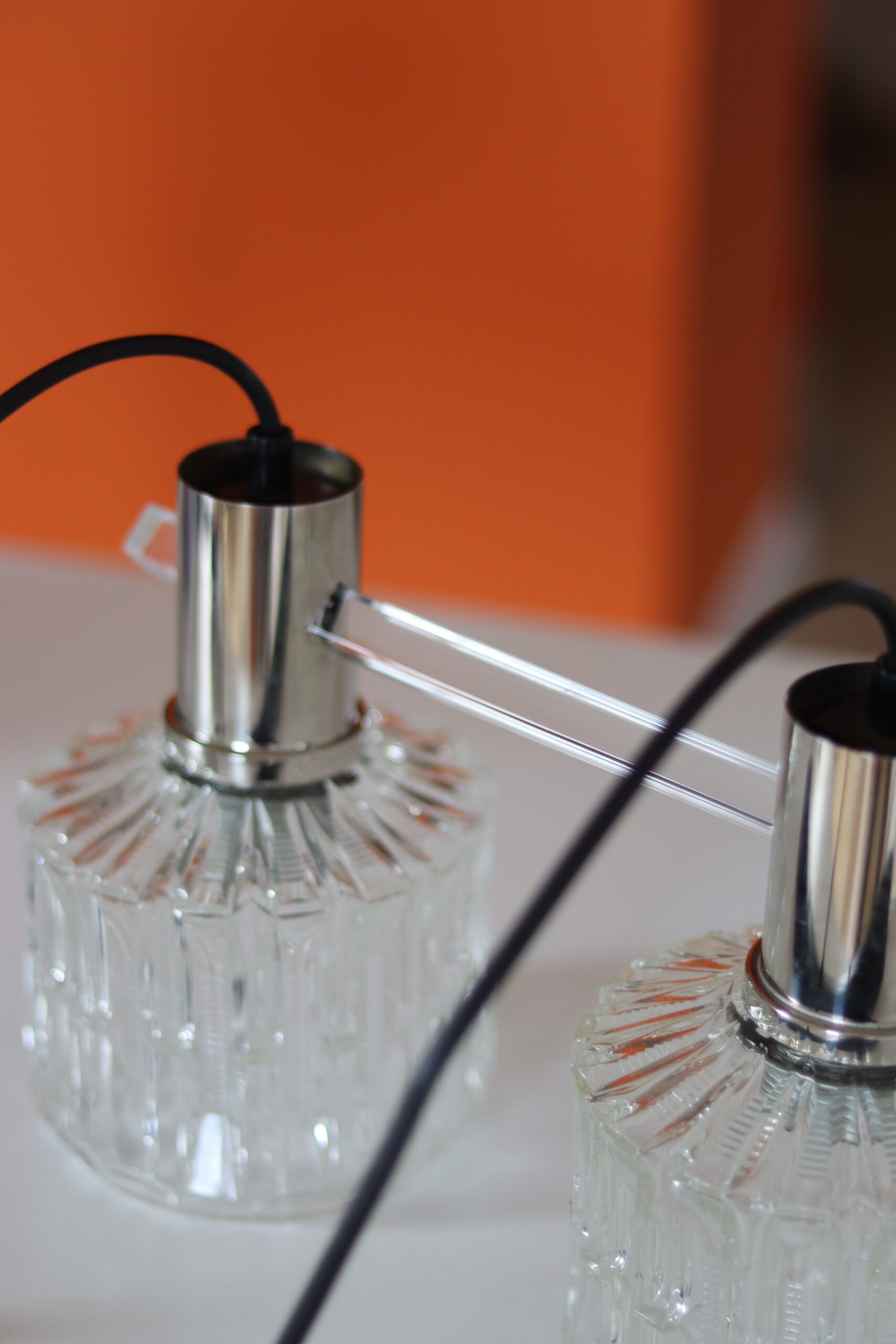 Lampa sufitowa szkło i akryl, lata 70 - obrazek 10