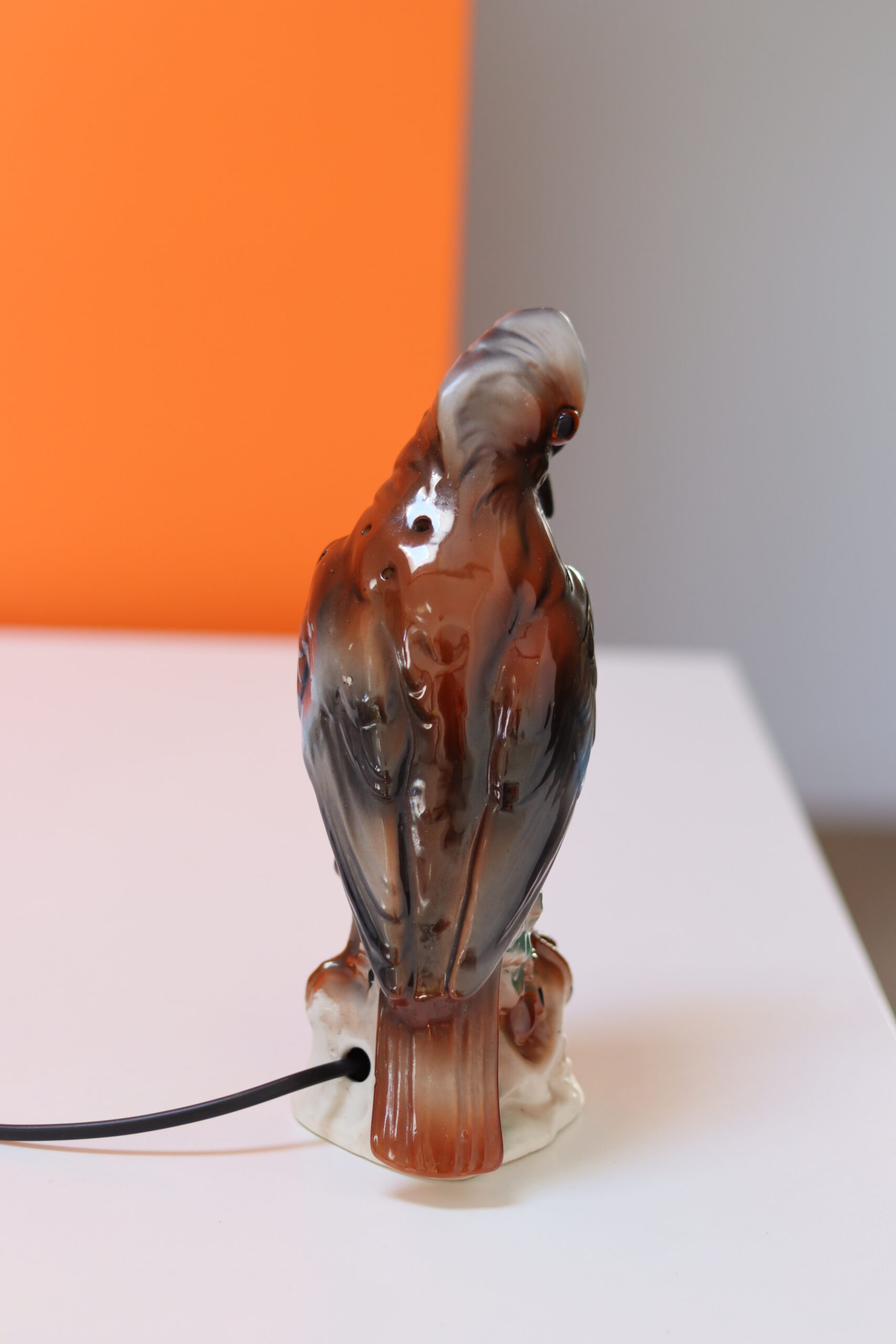 Porcelanowa lampka Dzięcioł lata 60 - obrazek 5