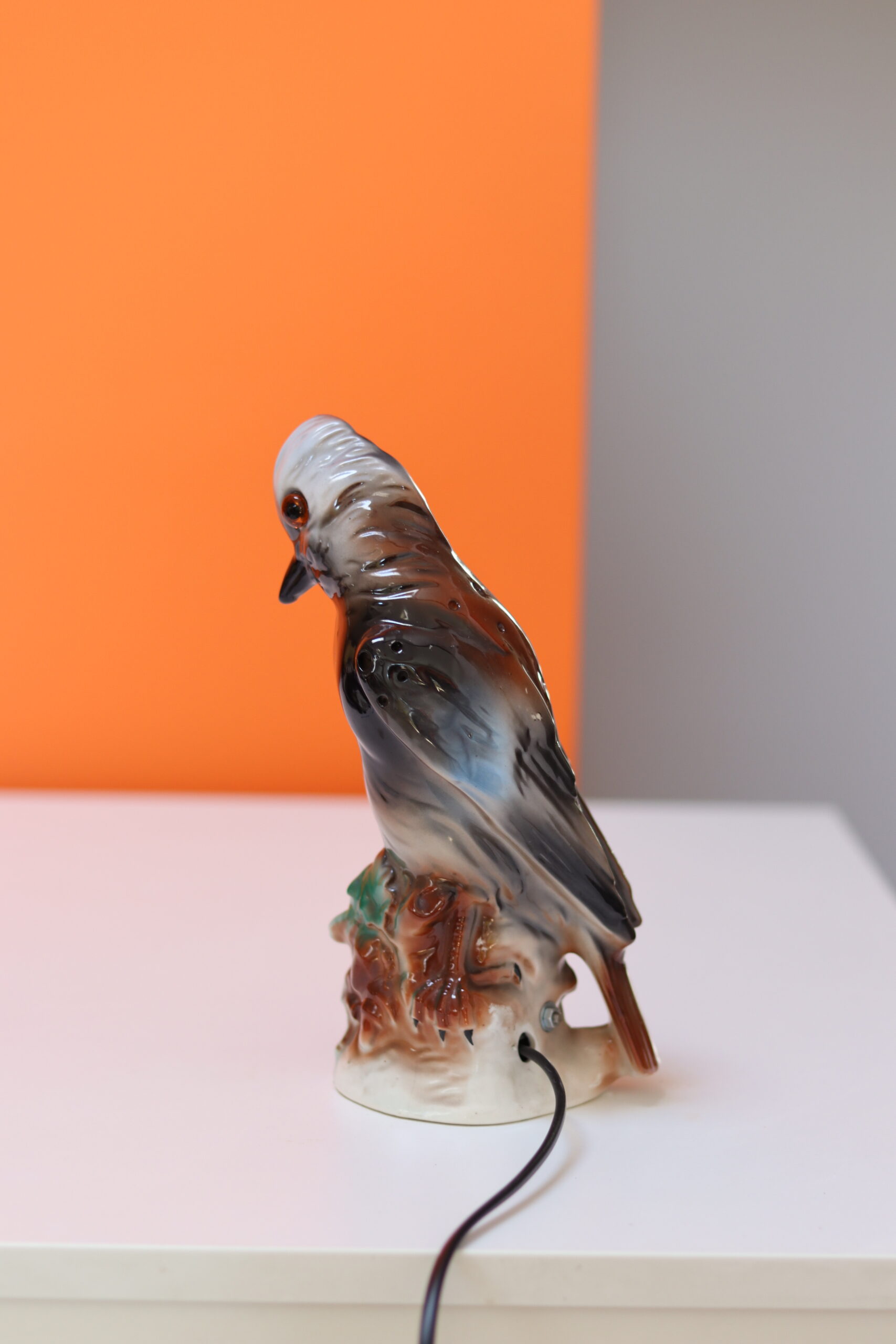 Porcelanowa lampka Dzięcioł lata 60 - obrazek 7