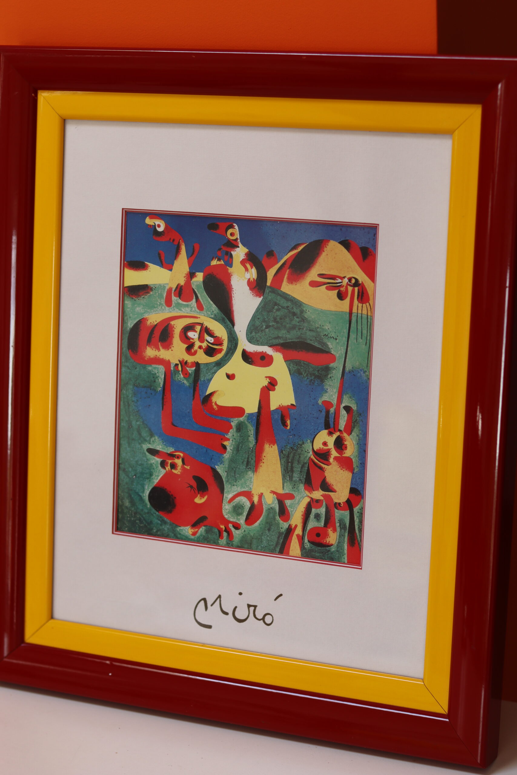 Oprawiona abstrakcja Joan Miró - obrazek 3