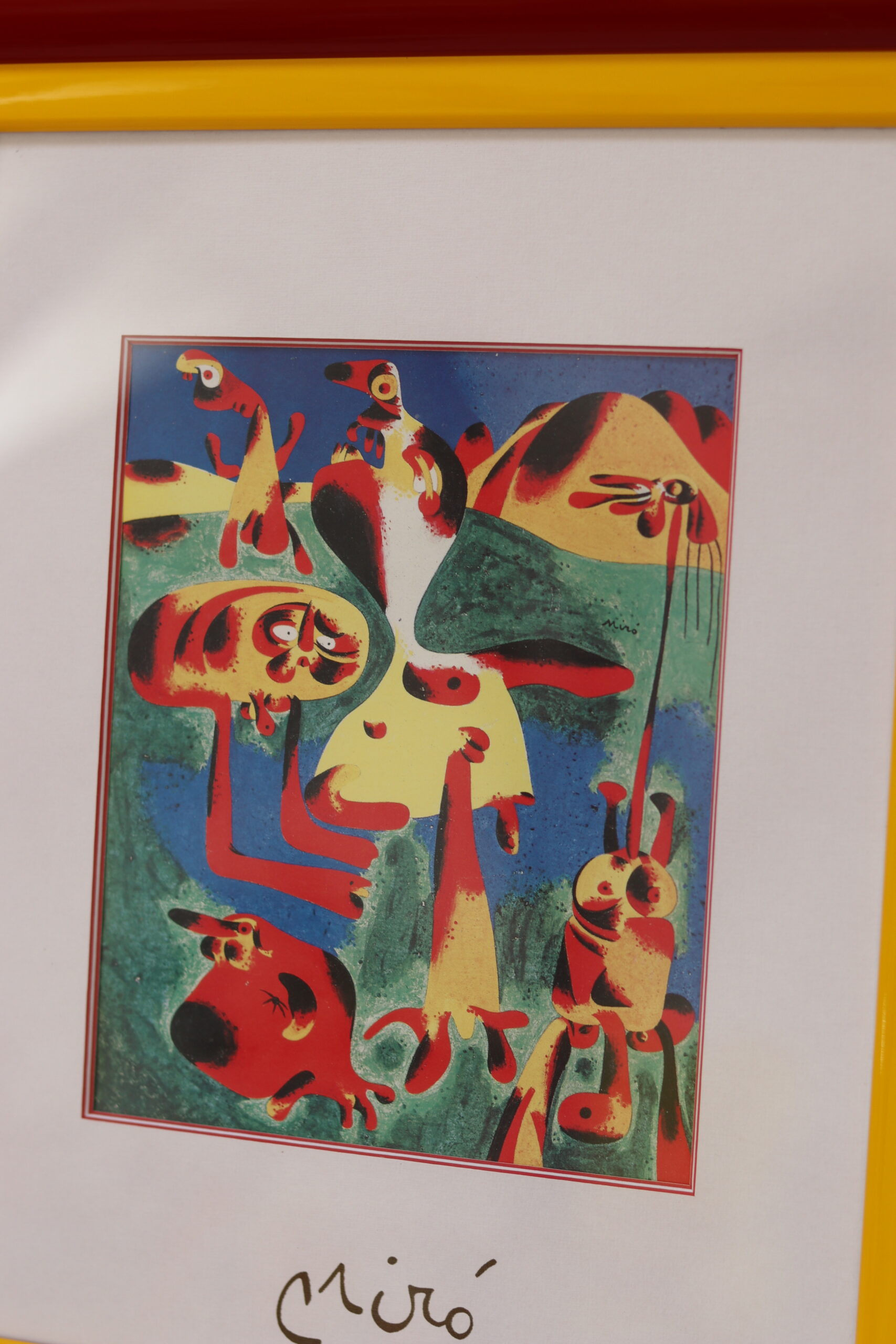 Oprawiona abstrakcja Joan Miró - obrazek 4