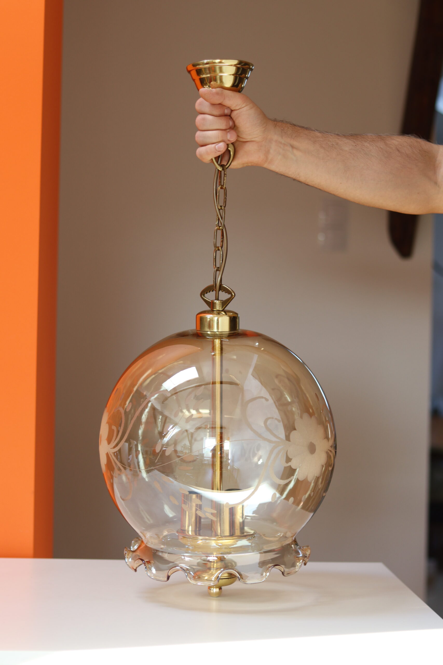 Lampa wisząca Honsel, lata 70 - obrazek 3