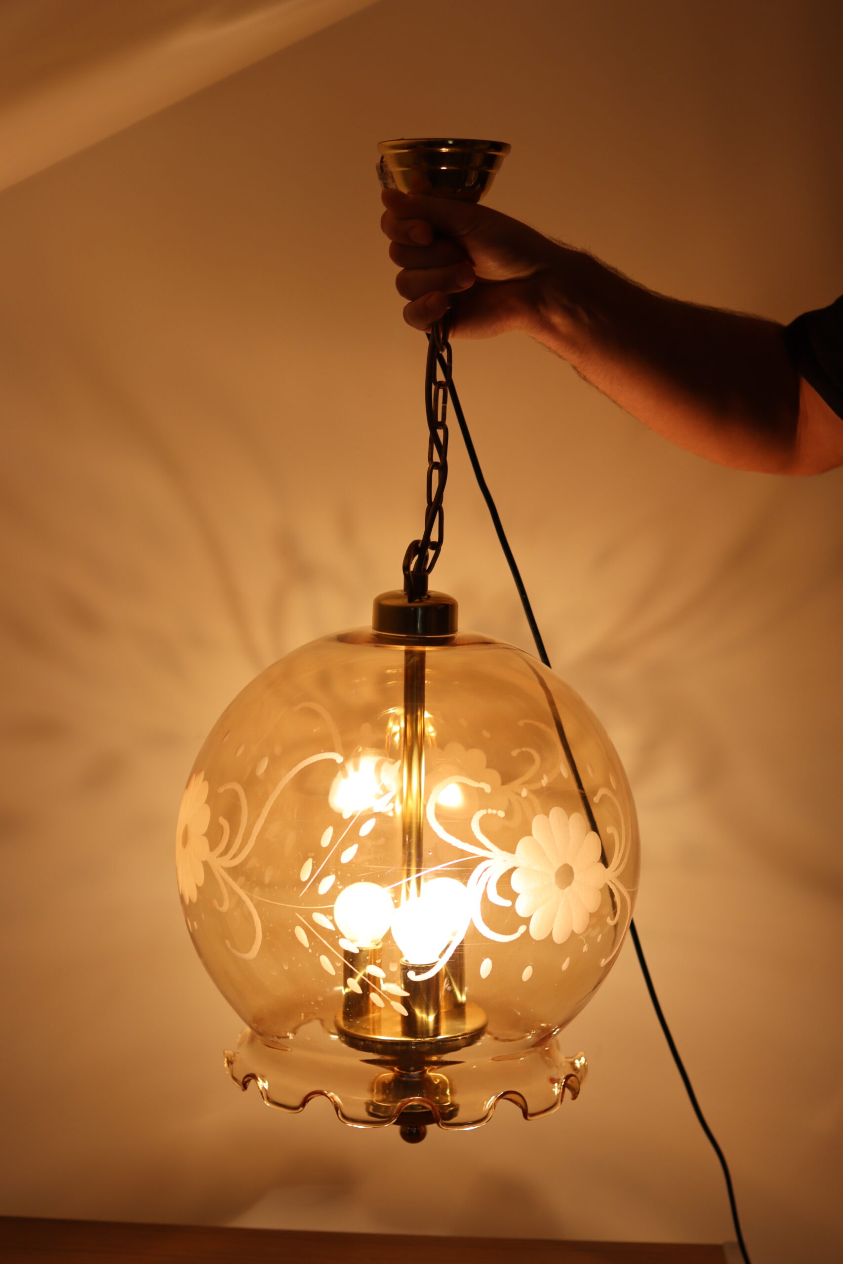 Lampa wisząca Honsel, lata 70 - obrazek 2