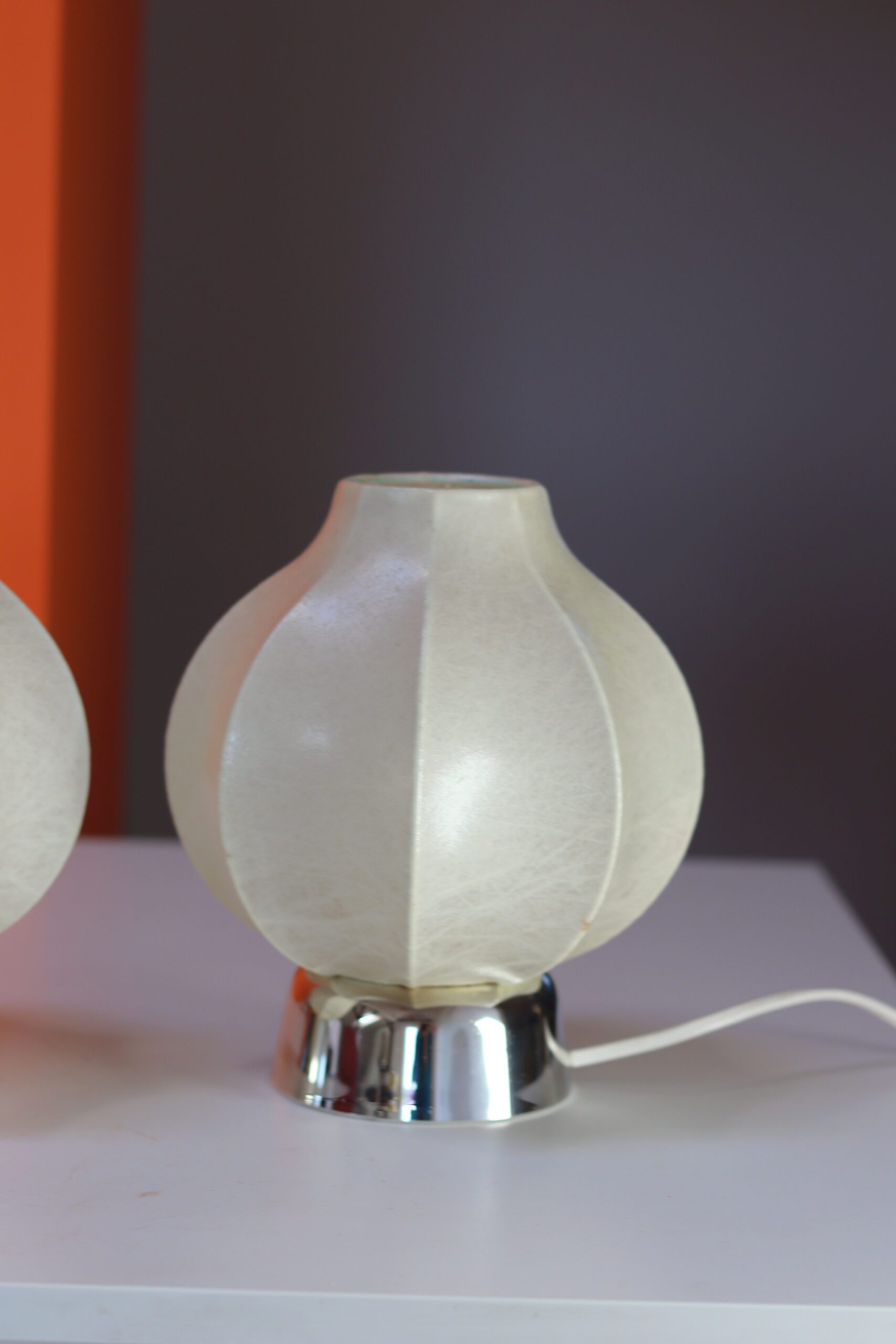 Dwie lampki nocne cocoon lata 60/70 - obrazek 2