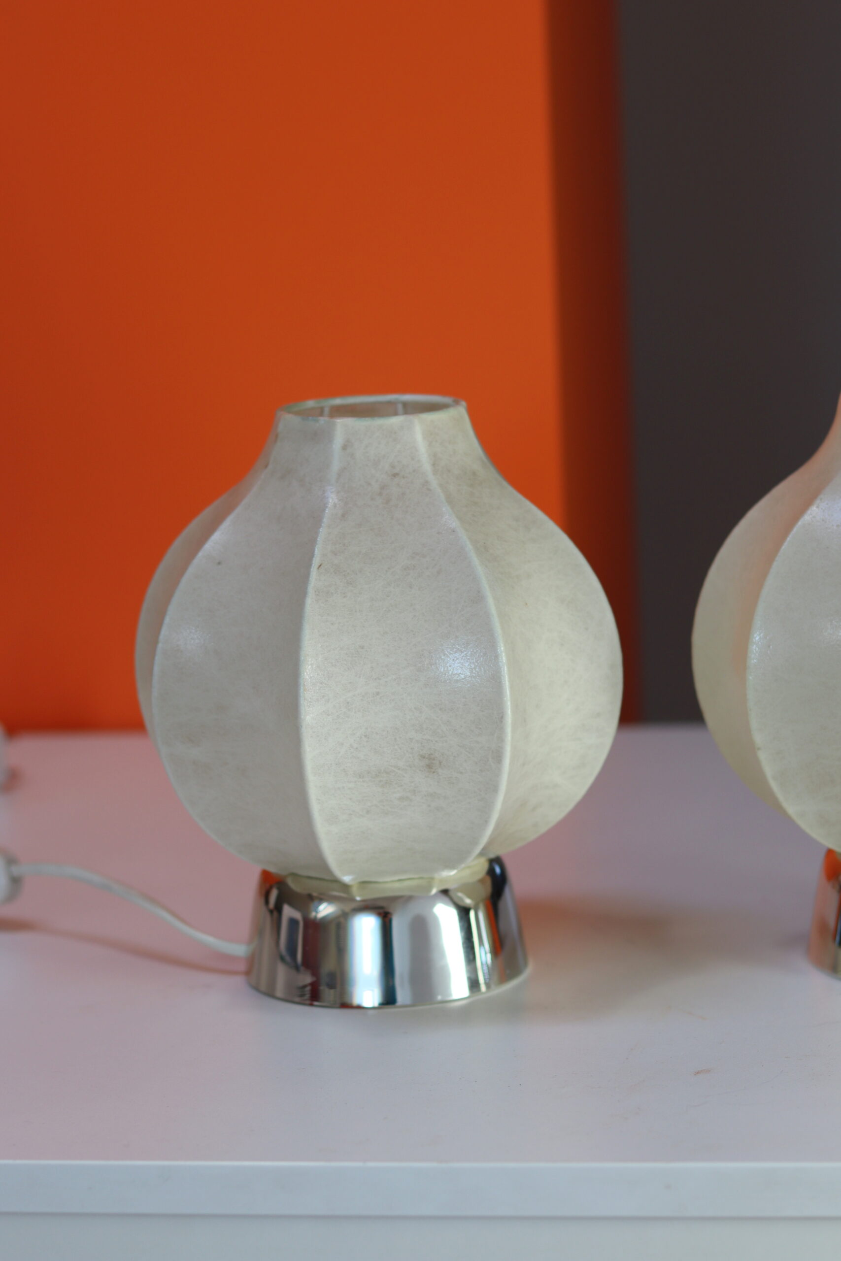 Dwie lampki nocne cocoon lata 60/70 - obrazek 3