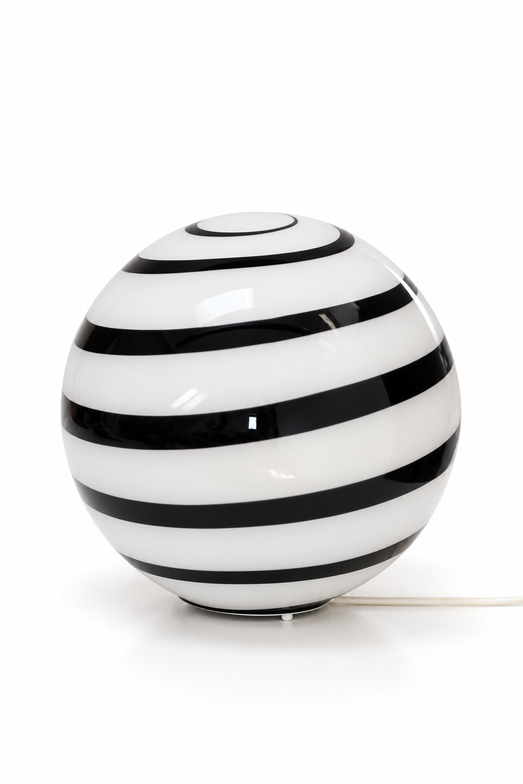 Szklana lampa kula Zebra Wofi Leuchten