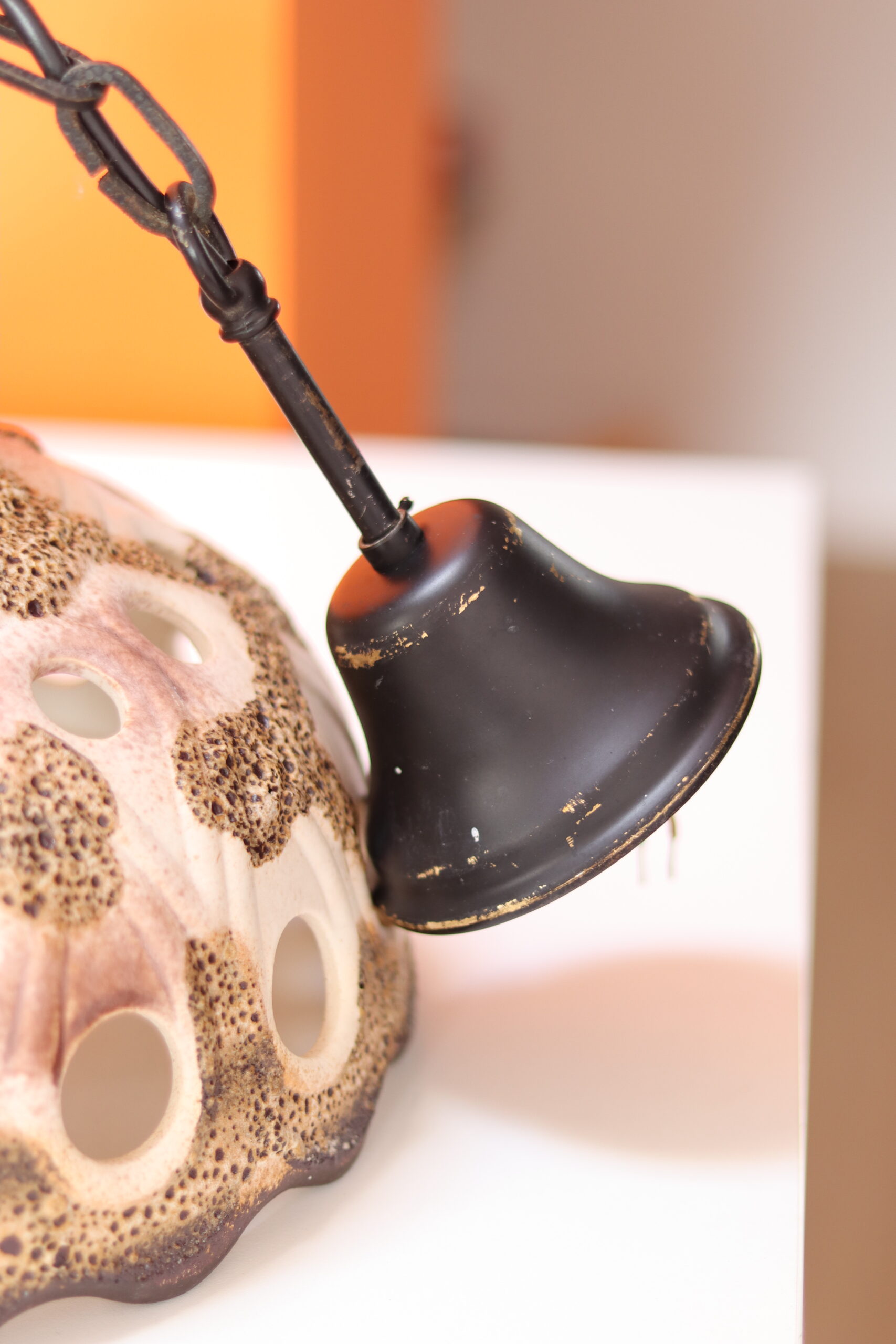Ceramiczna lampa wisząca lata 60 / 70 - obrazek 4