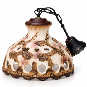 Ceramiczna lampa wisząca lata 60 / 70