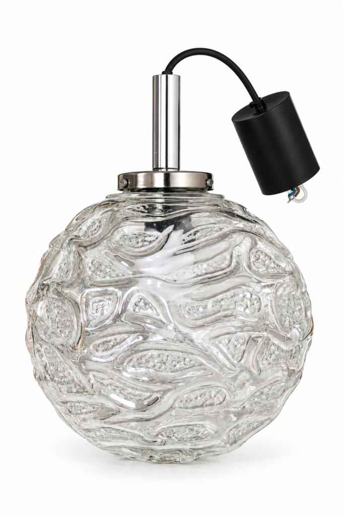Lampa wisząca kula lata 70